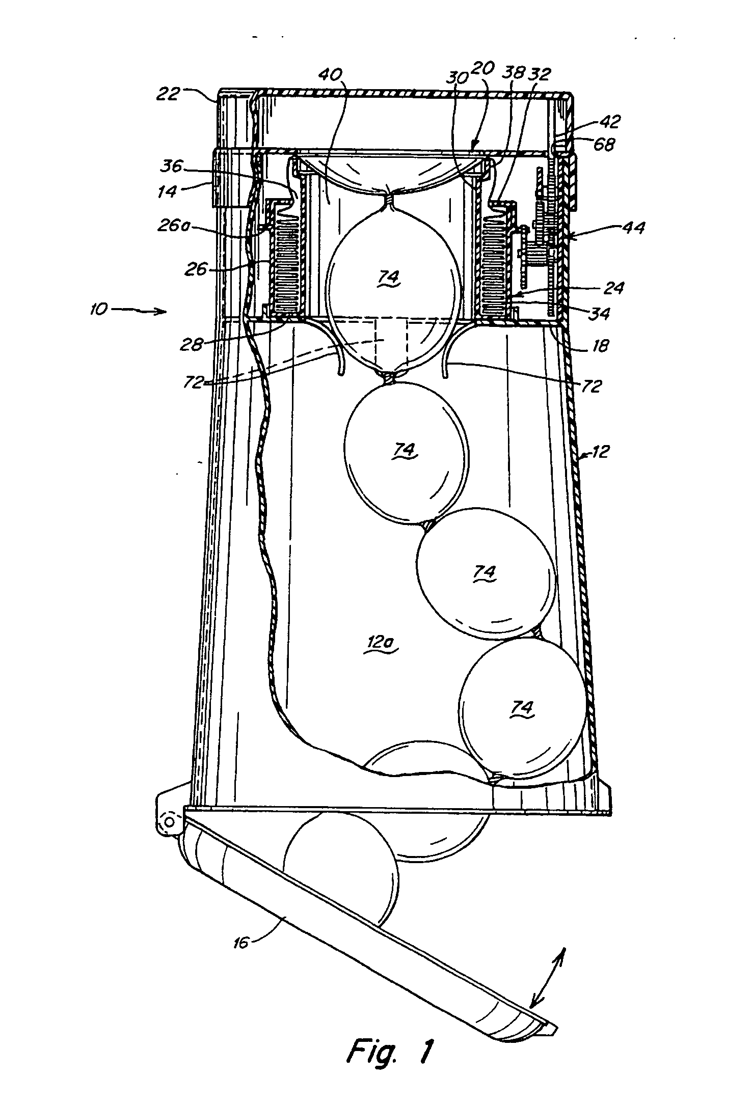 Waste disposal device including a diaphragm for twisting a flexible tubing dispensed from a cartridge