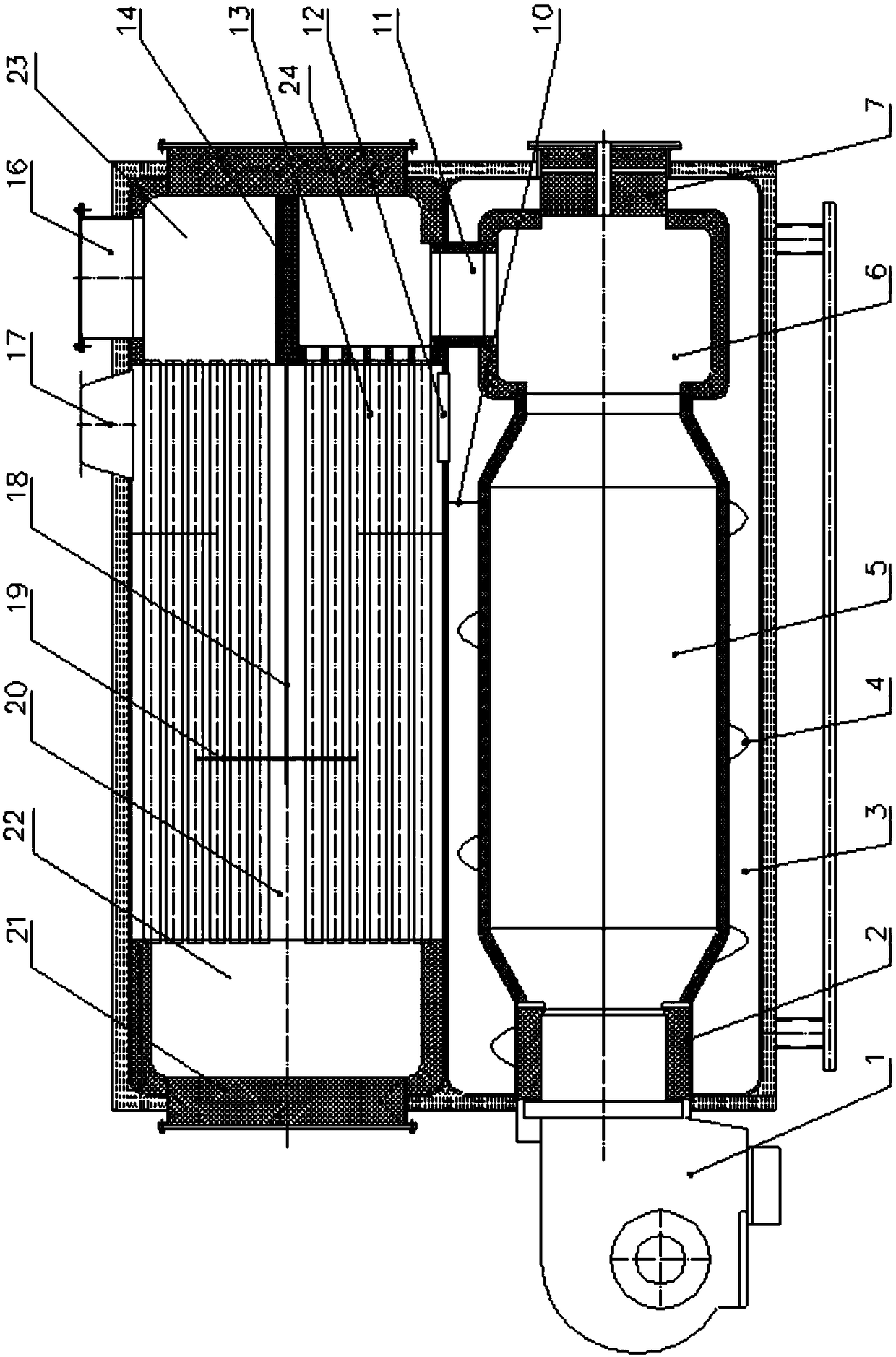 Oil-fired natural gas hot air environmental protection boiler