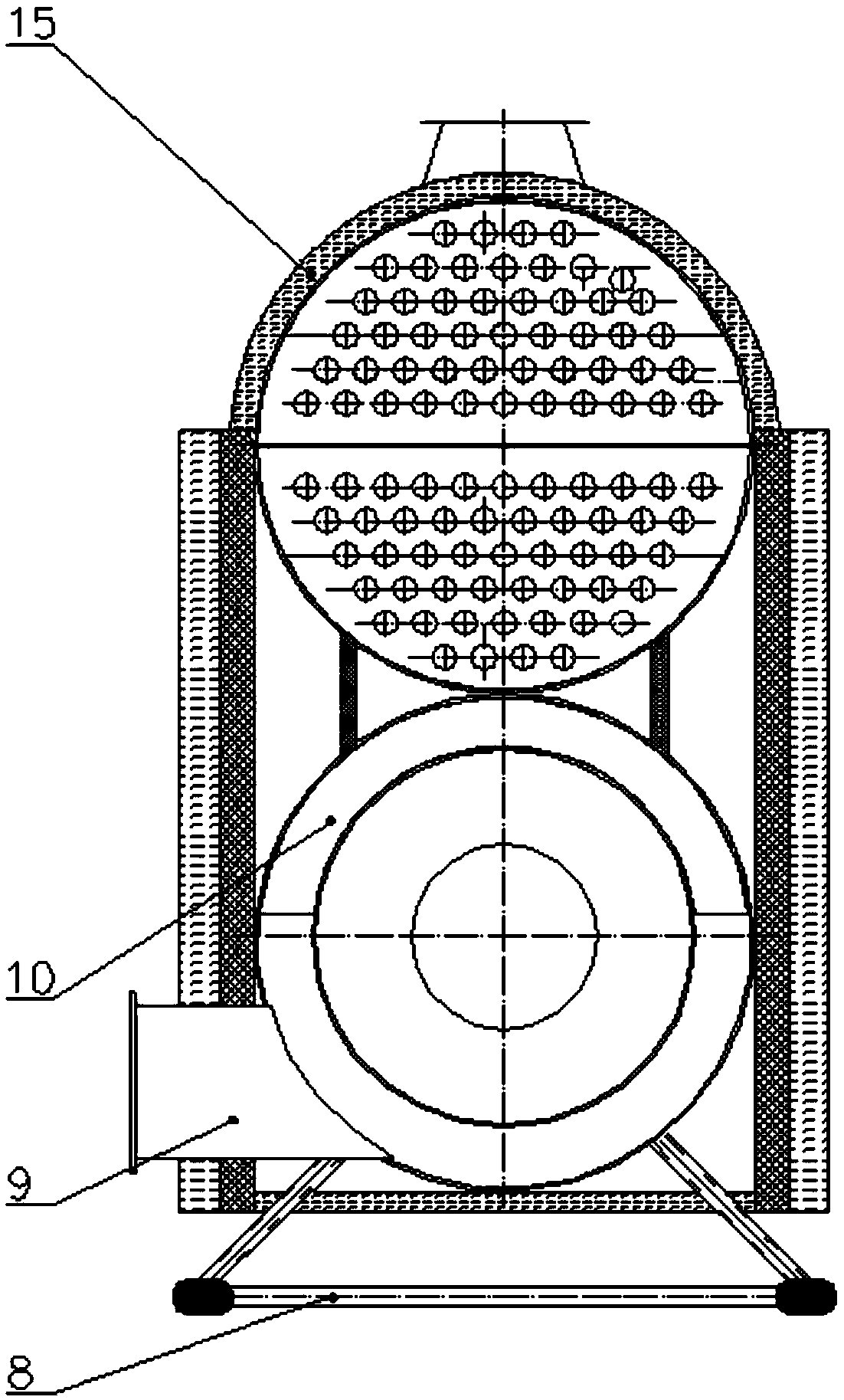 Oil-fired natural gas hot air environmental protection boiler