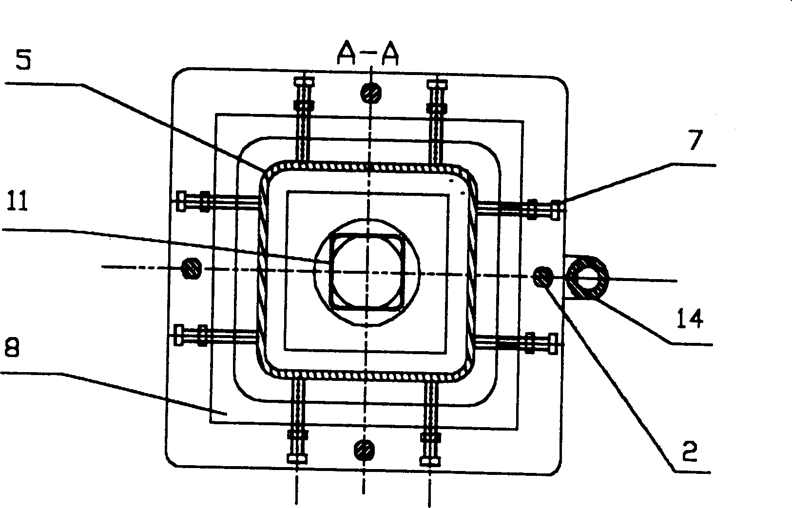 Galvanization apparatus and process of tube-type crystallizer