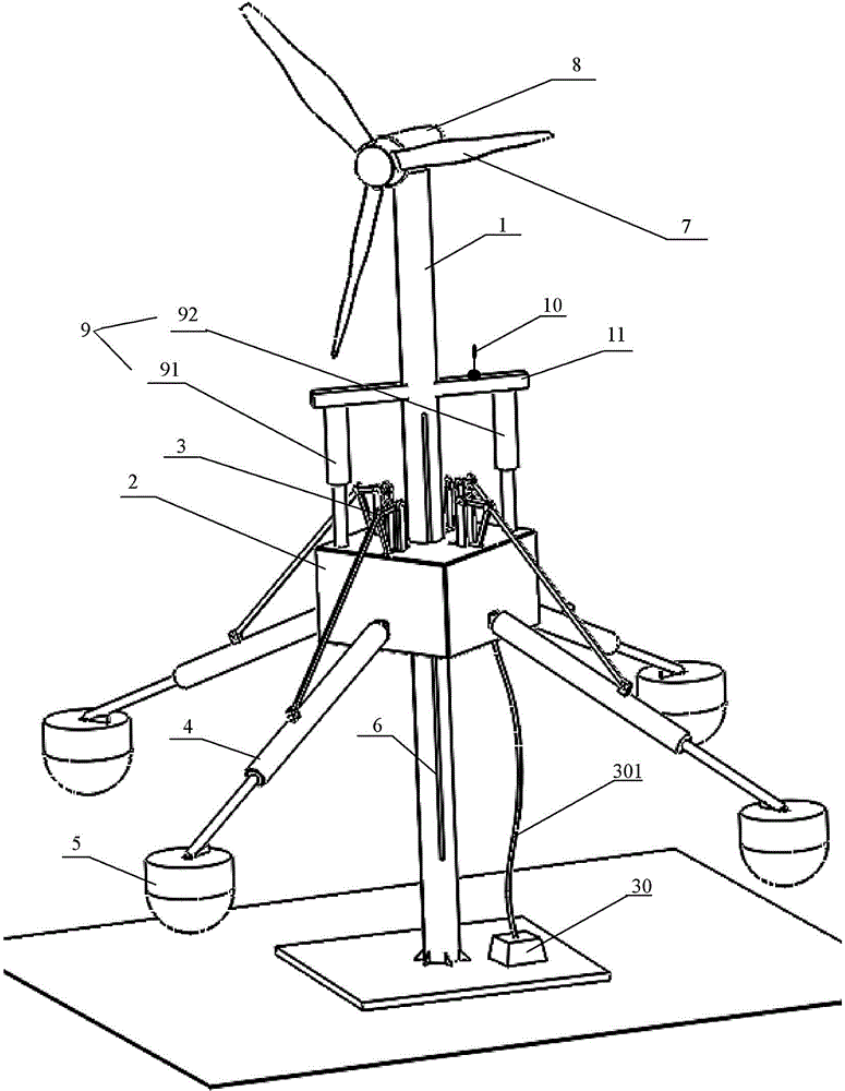 Variable torque wave energy hydraulic power generation device