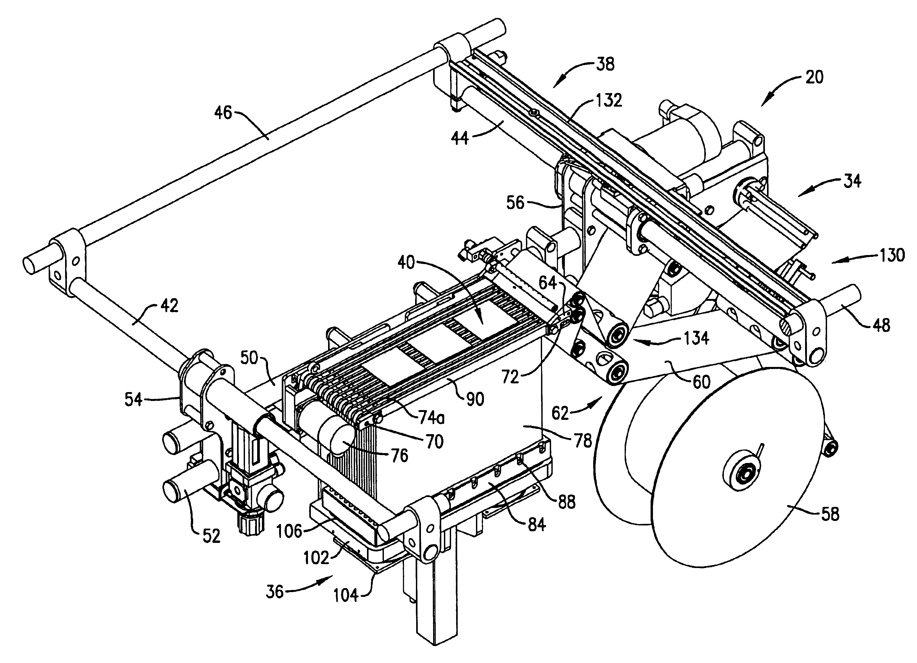 Labeling device having enhanced sanitary design