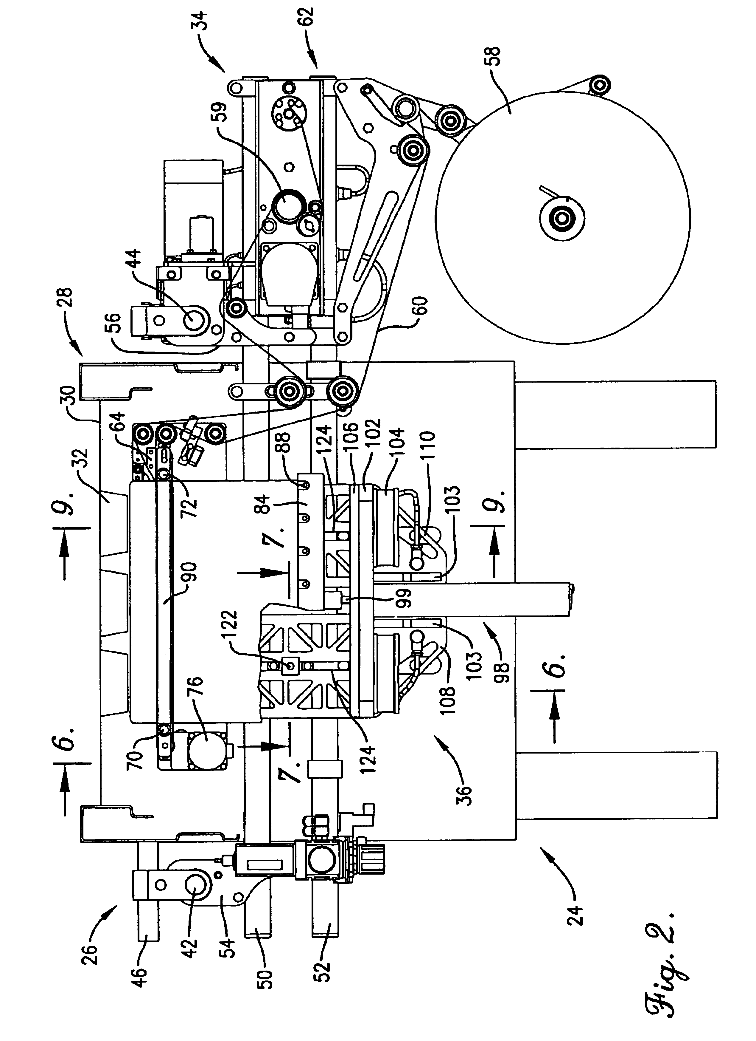 Labeling device having enhanced sanitary design