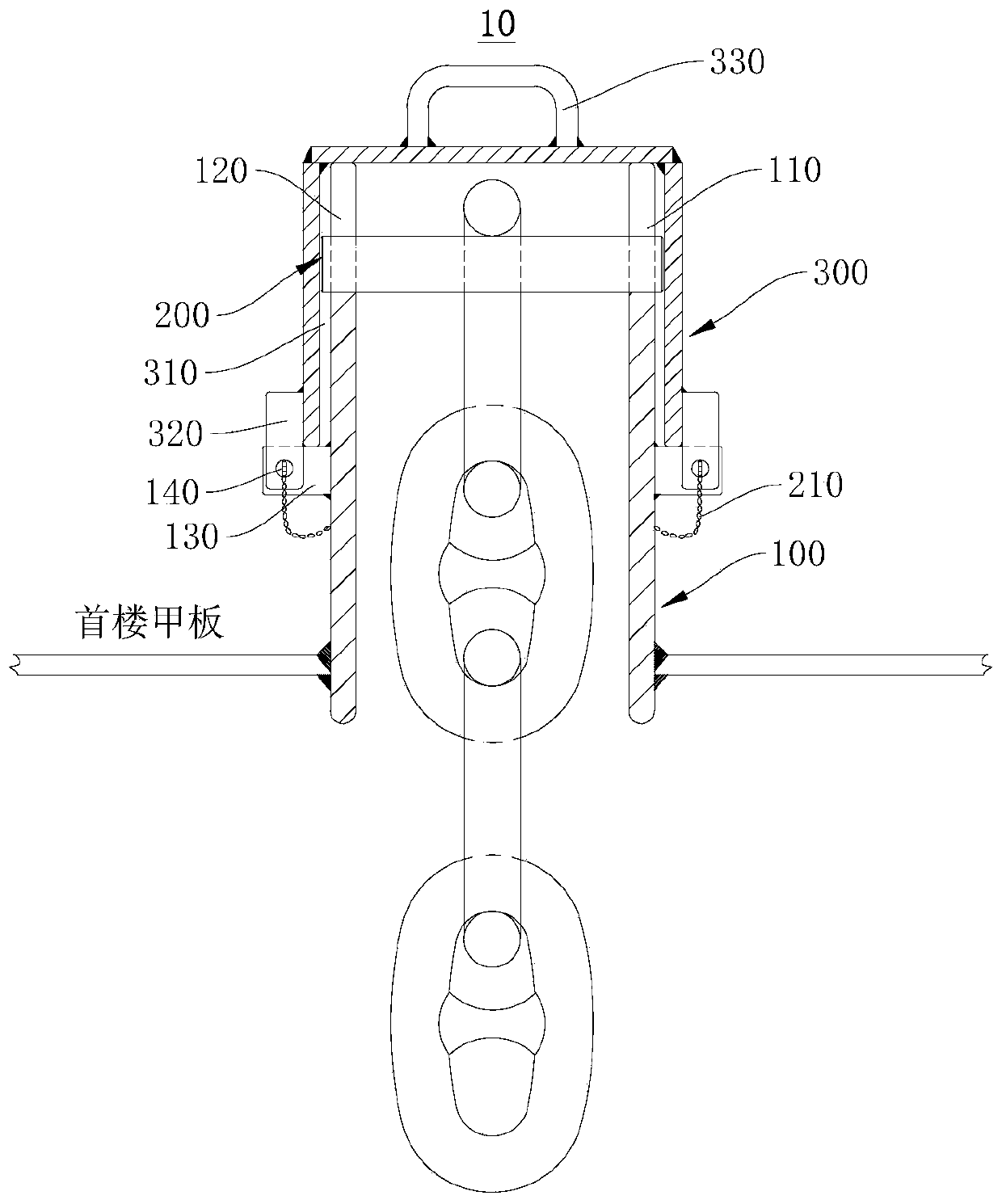 Anchor abandoner, anchoring equipment and ship