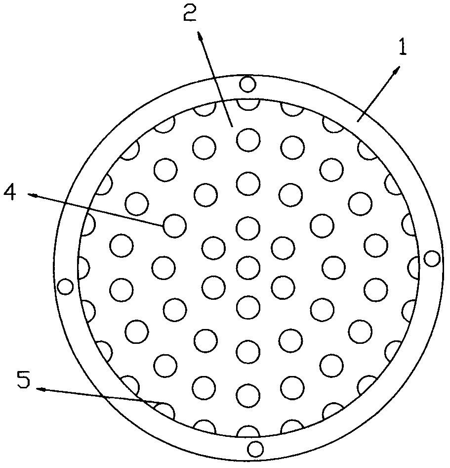 Flow meter of perforated plate