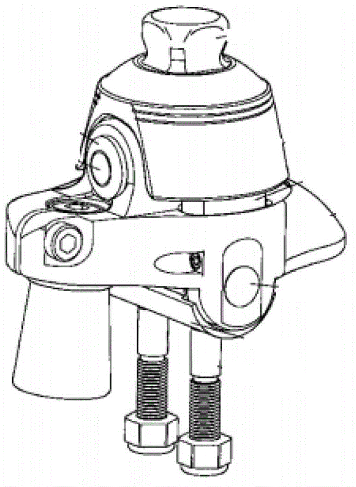 Artificial limb ankle joint with four passive degrees of freedom