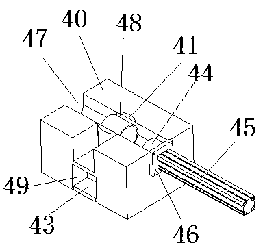 Individual bush separation mechanism of automatic identifying bush loader