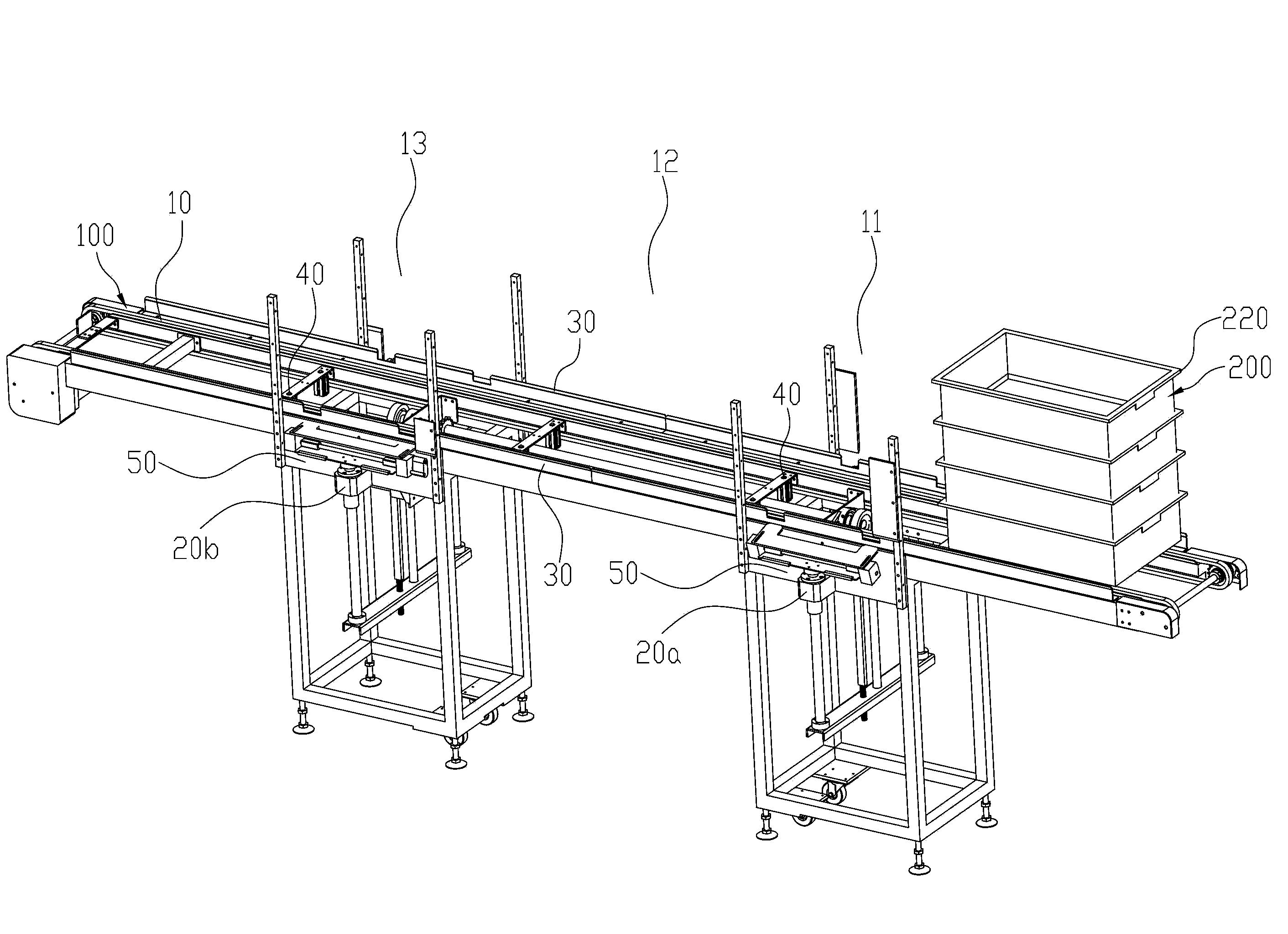 Method for destacking and stacking boxes and mechanisms and devices for implementing method