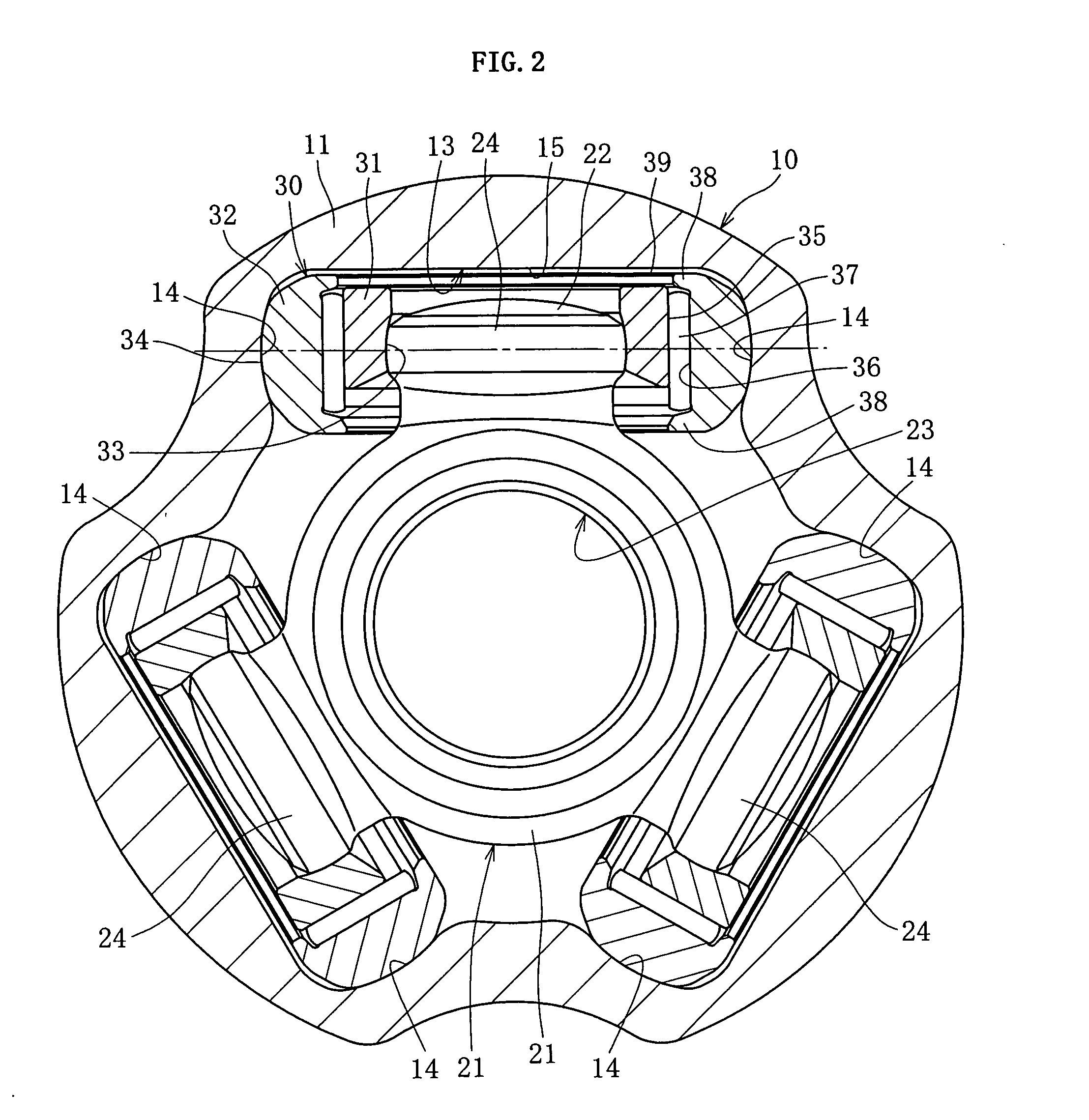 Tripod type constant velocity universal joint