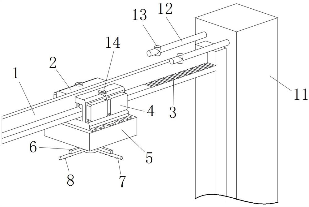 Unmanned plant protection machine with electric track and charging and liquid-adding method