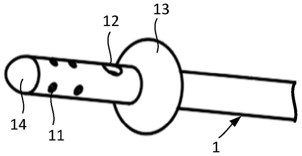 Cerebrospinal fluid drainage tube and cerebrospinal fluid drainage device