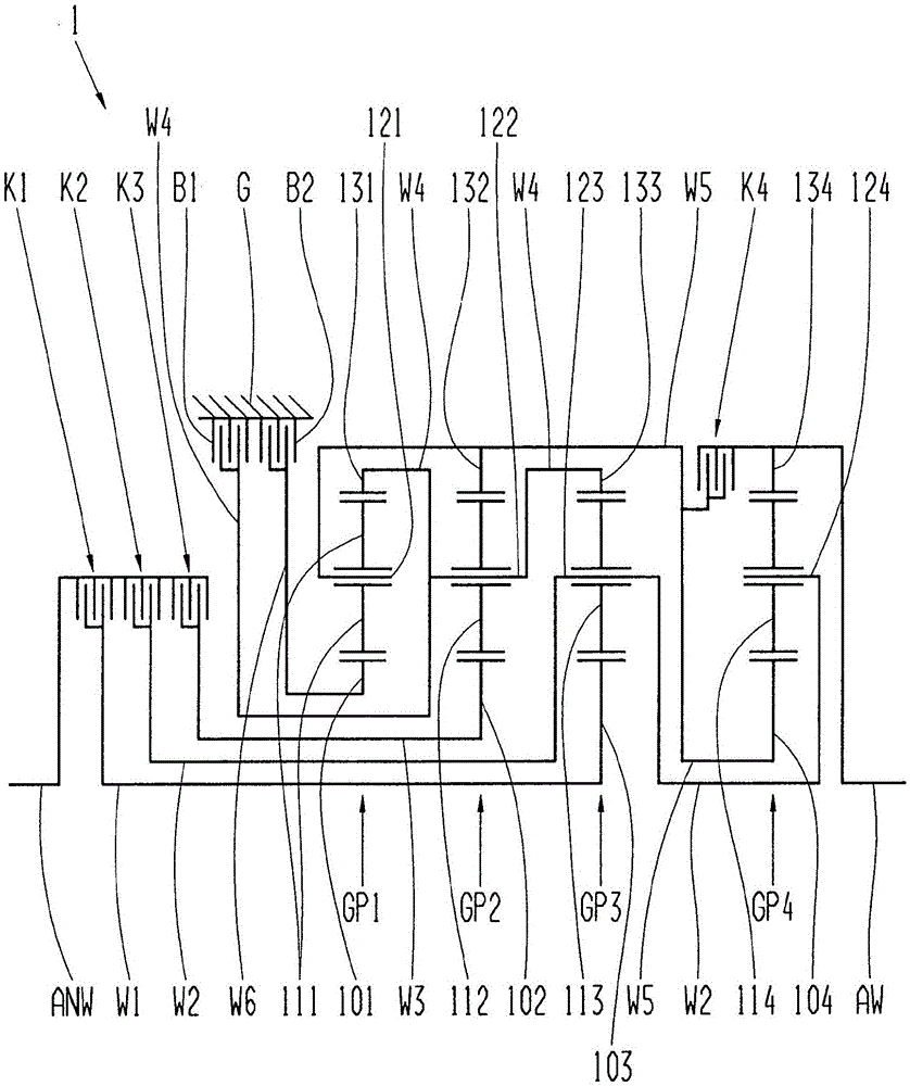 Transmission for motor vehicle