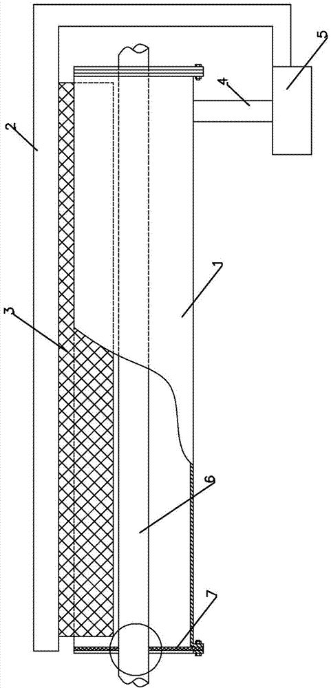 Cooling device and cooling method after extrusion of cross-linked cable polyethylene insulating sheath