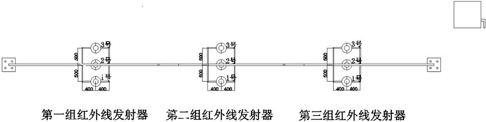 Traffic flow and vehicle speed collecting device and method based on infrared matrixes