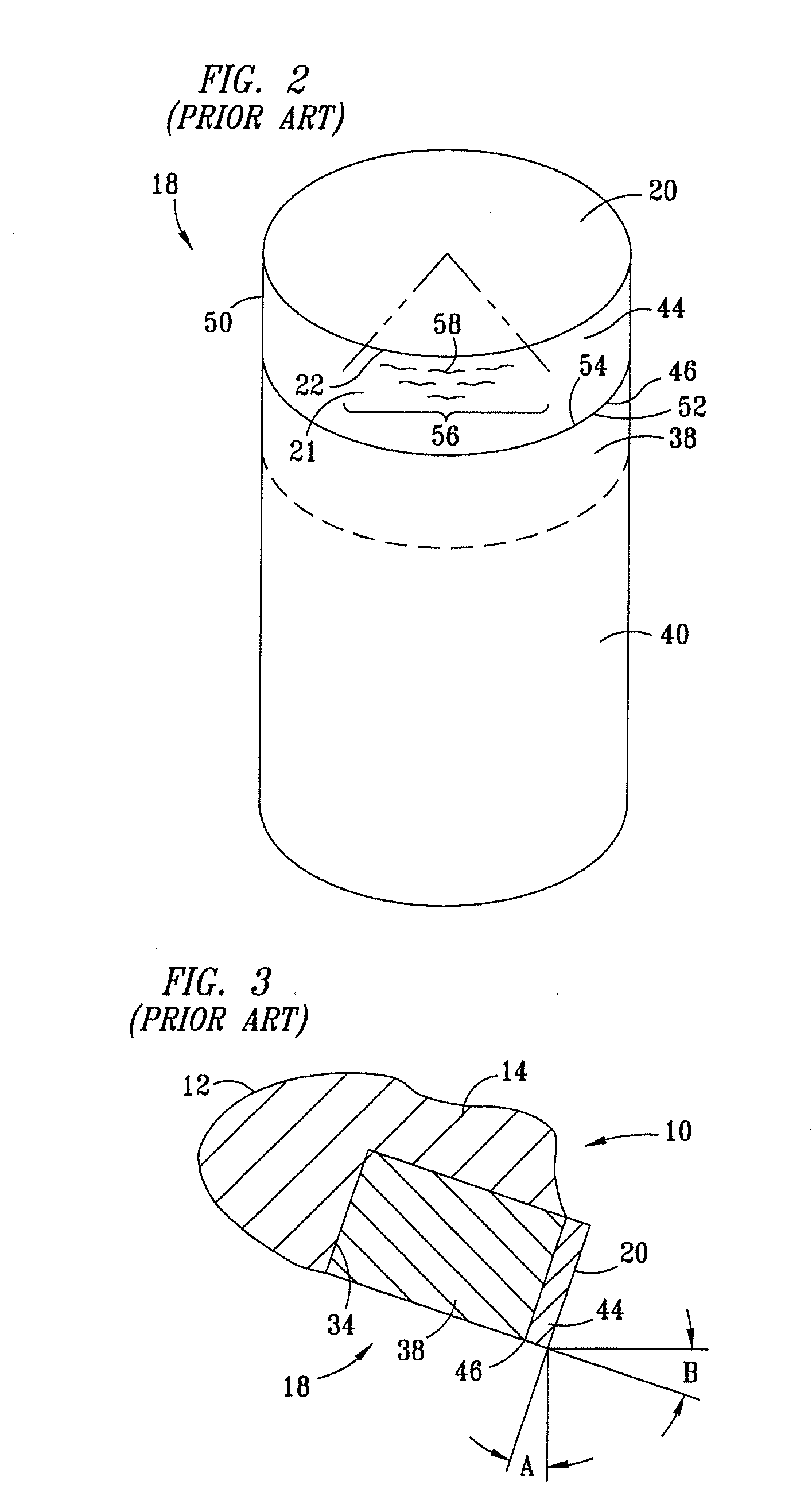 Cutter having shaped working surface with varying edge chamfer