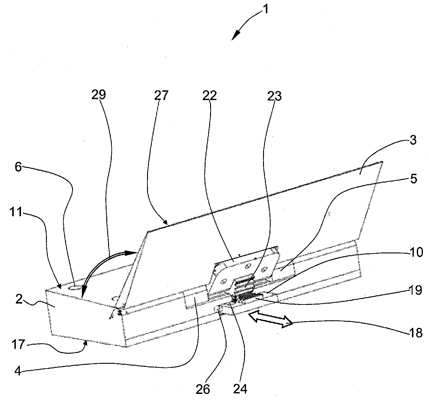 Apparatus for the pivotal fastening of an active surface, in particular a spoiler on a wind tunnel model of an aircraft