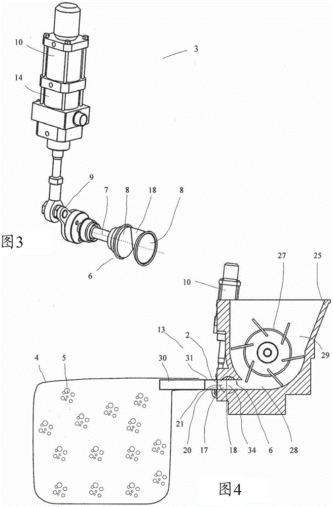 Filling unit for packaging machines