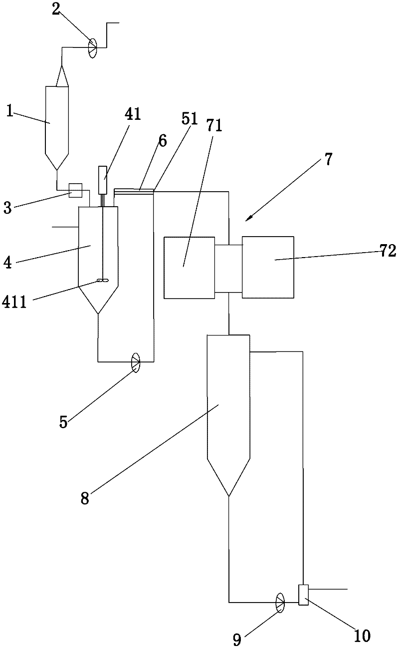 Process and equipment for preparing chinlon delustering agent