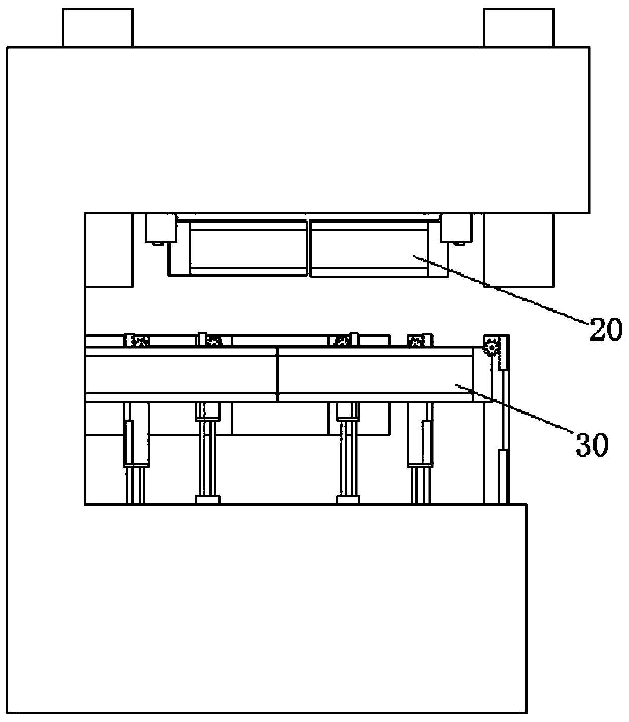 Lamination device and lamination method for lithium battery