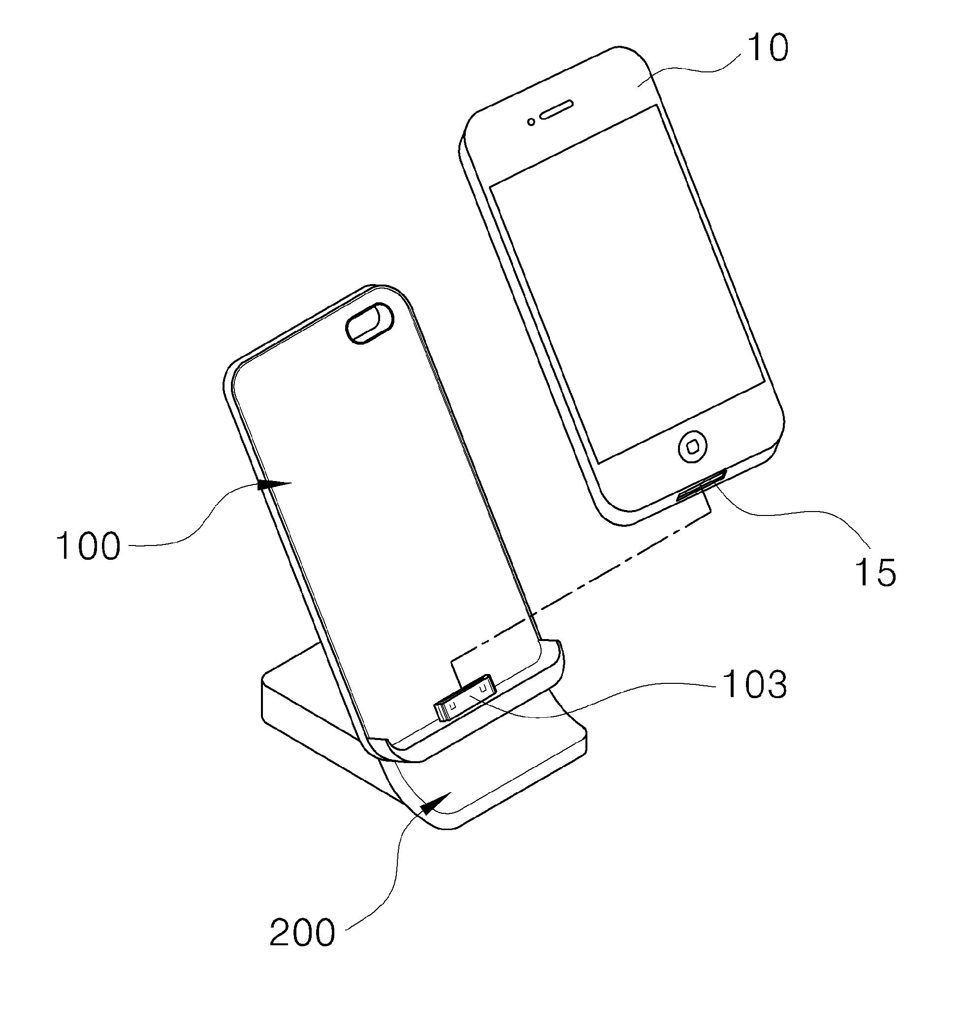 Charging apparatus for mobile device