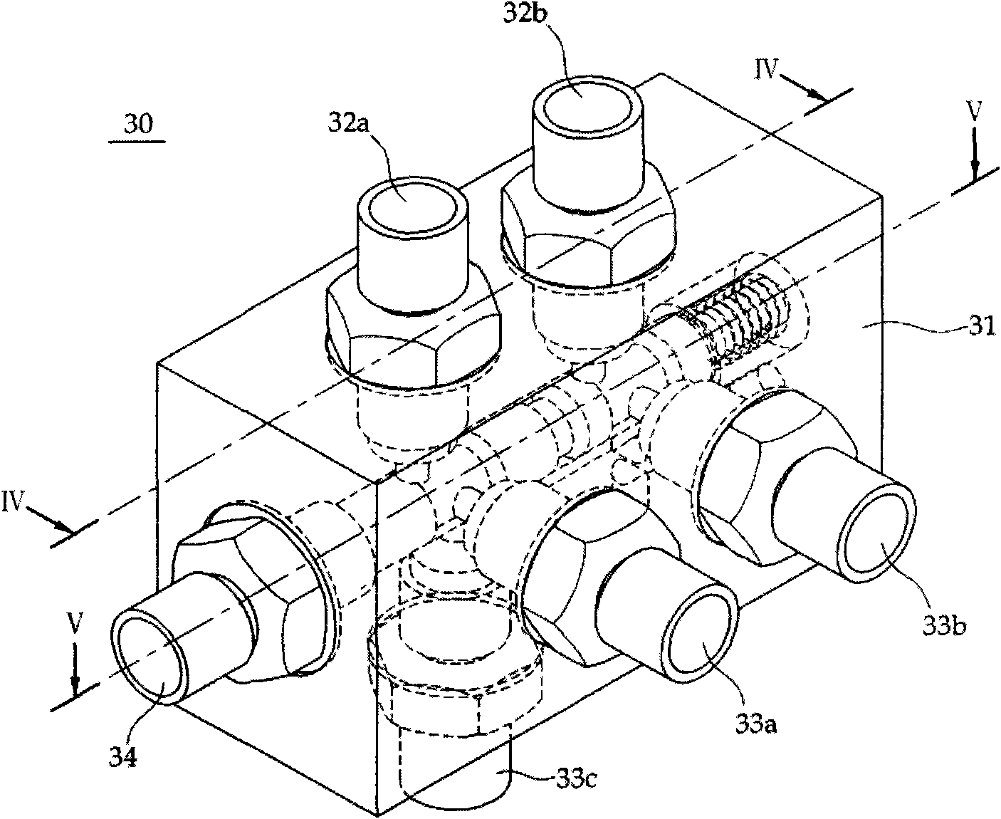 Hydraulic pump control valve for construction machinery