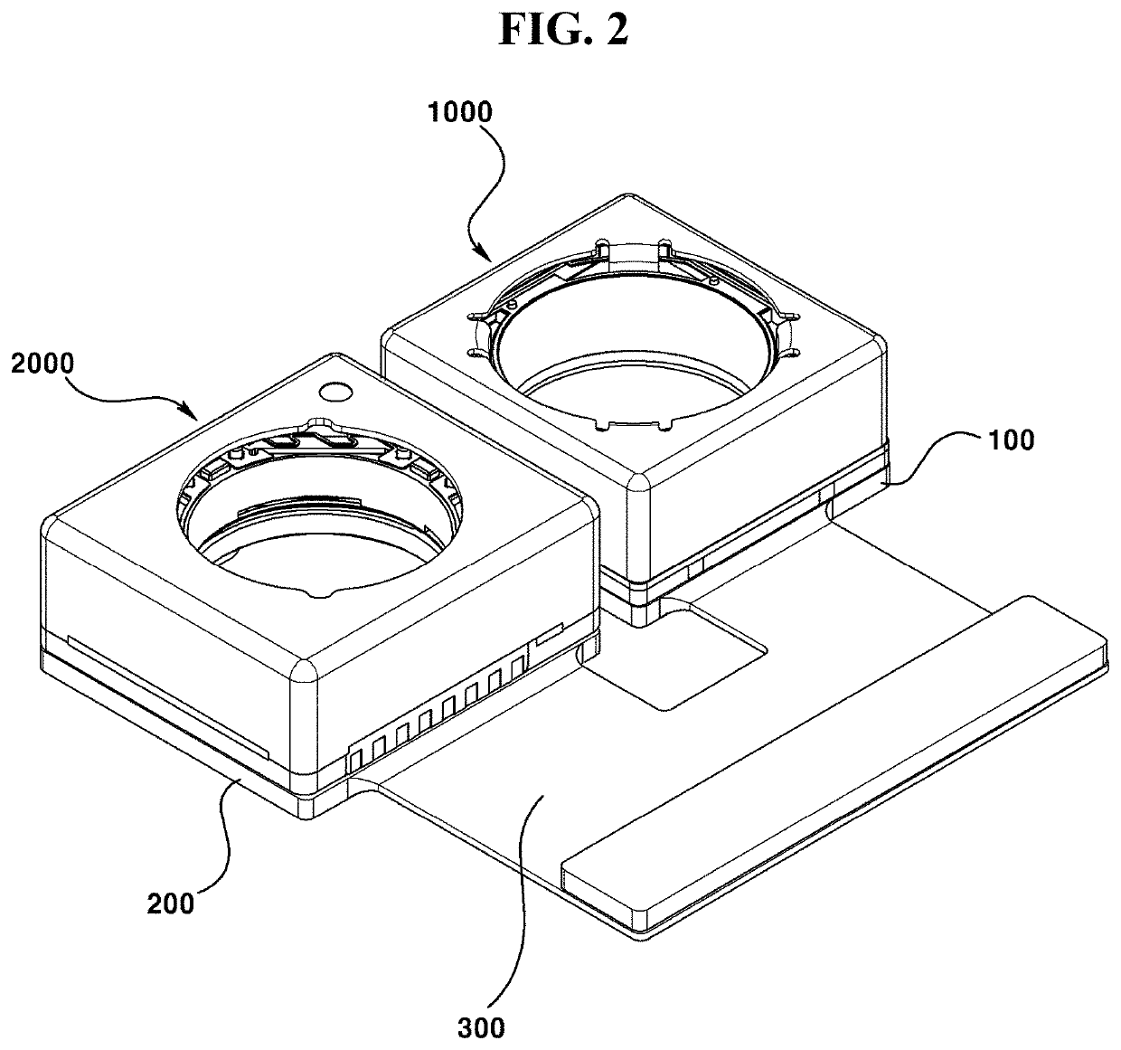 Camera module, dual camera module, optical device, and method for manufacturing dual camera module