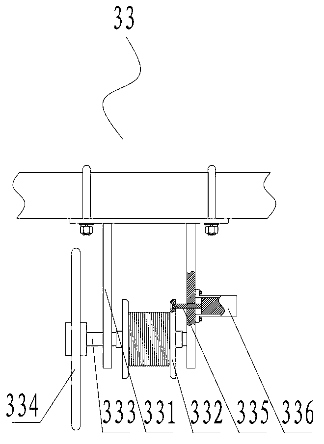 Protective device for aerial cableway