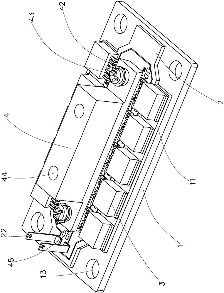 Packaging structure of heavy current field effect transistors