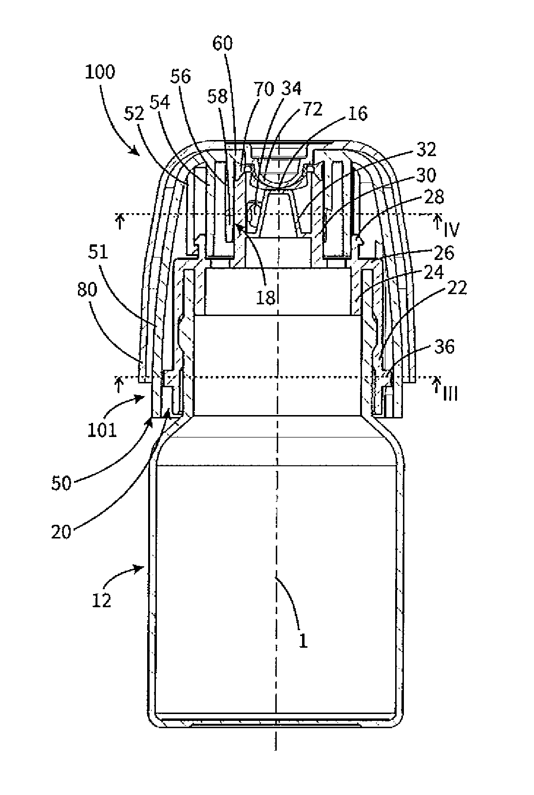 Discharge head for a fluid dispenser and fluid dispenser