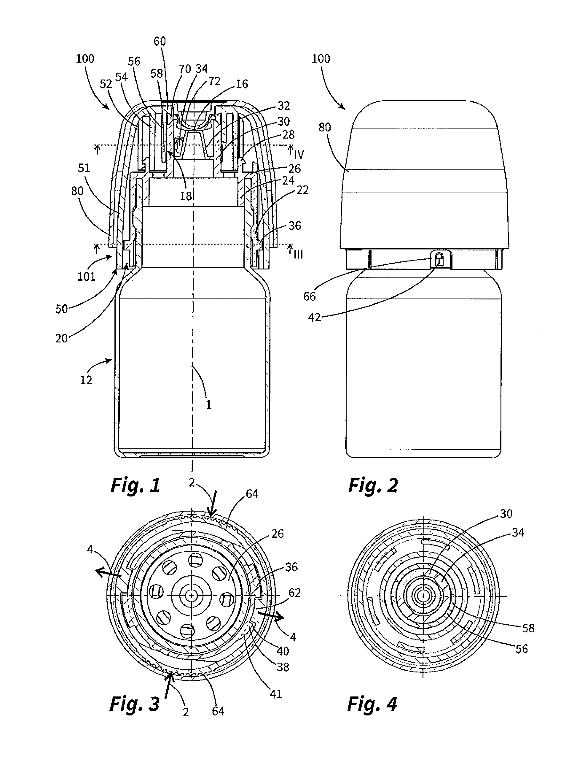 Discharge head for a fluid dispenser and fluid dispenser