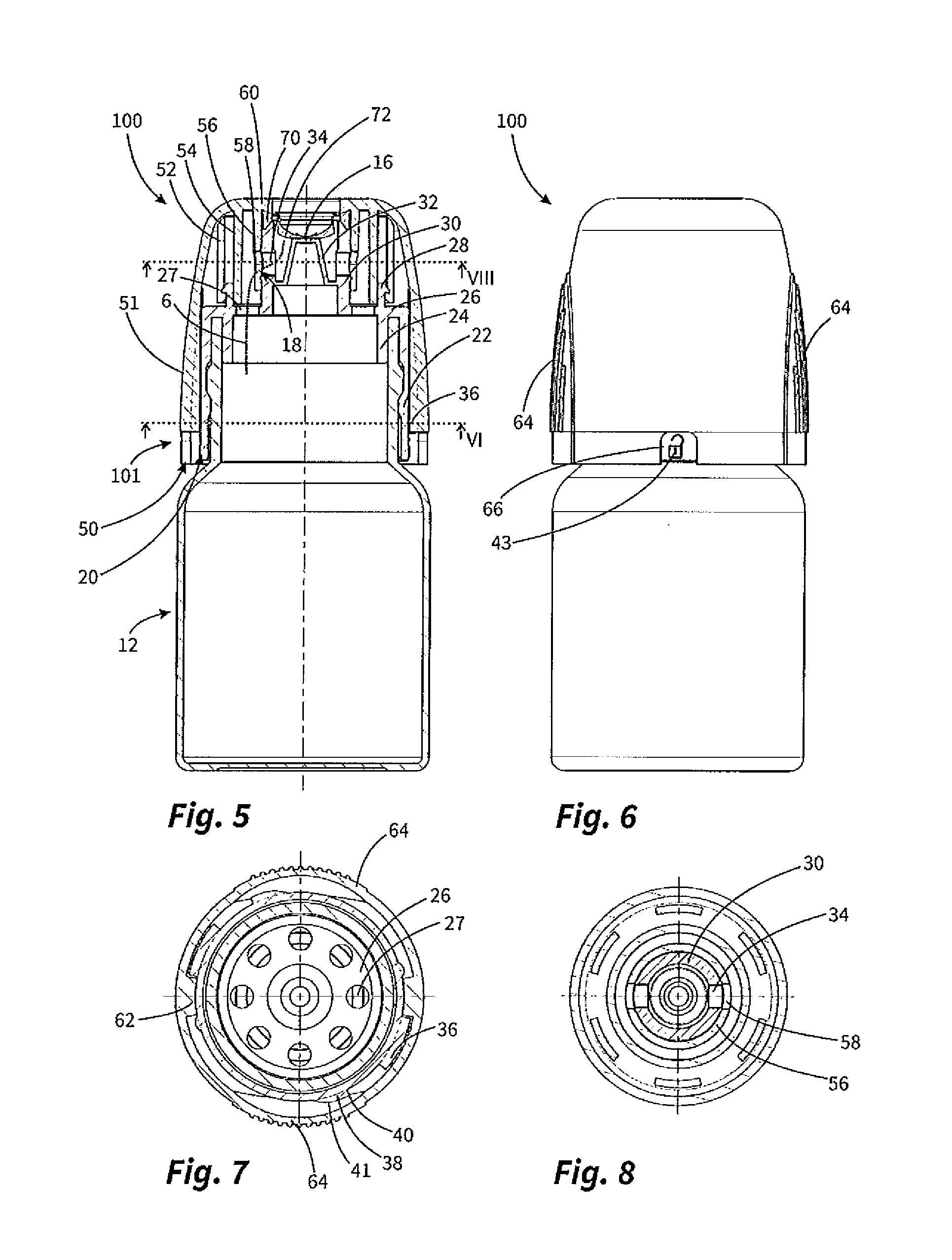 Discharge head for a fluid dispenser and fluid dispenser