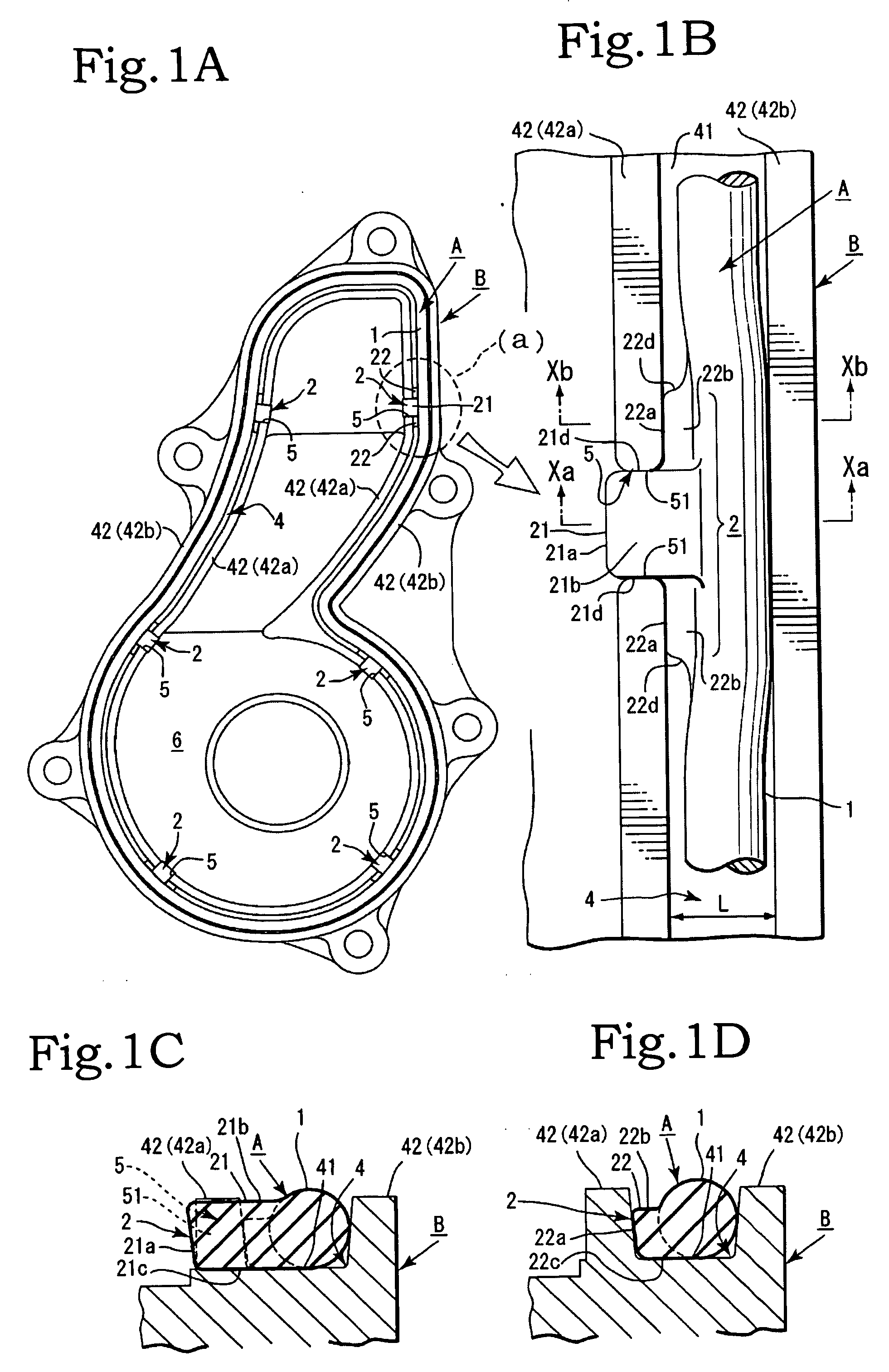 Packing material fitting structure