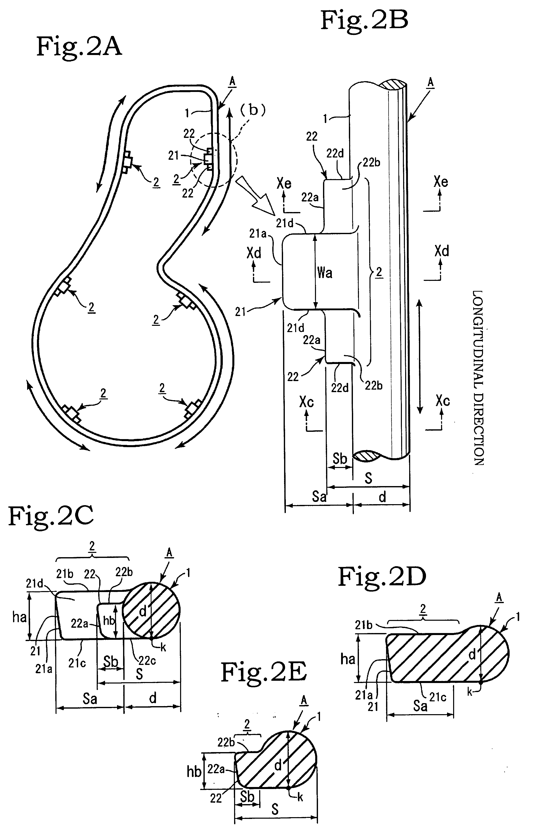 Packing material fitting structure