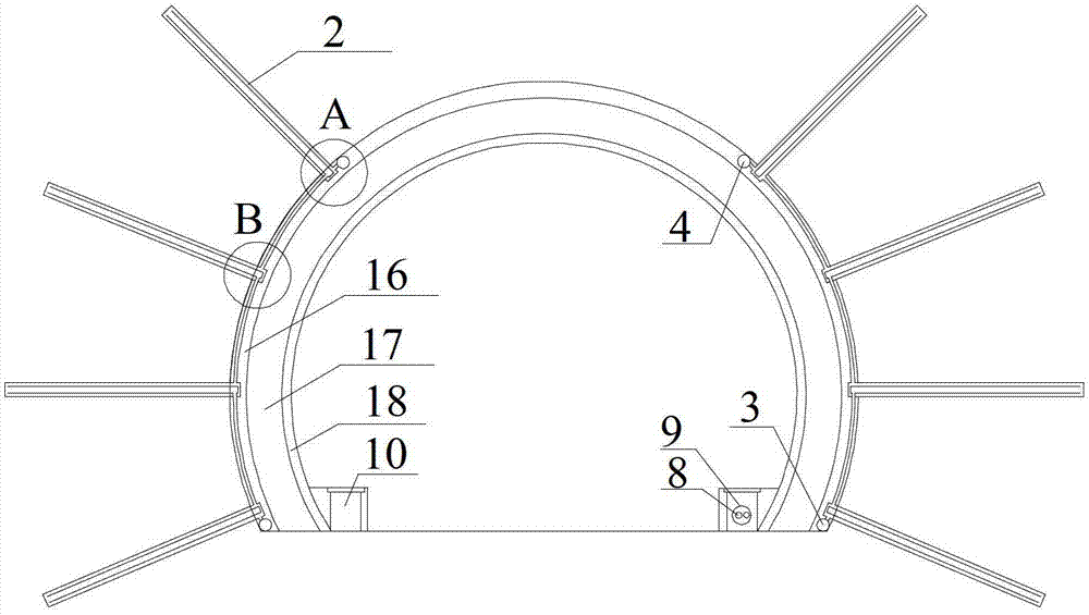 Cold region tunnel fire fighting pipeline solar energy-ground source heat pump united heat storage heating system