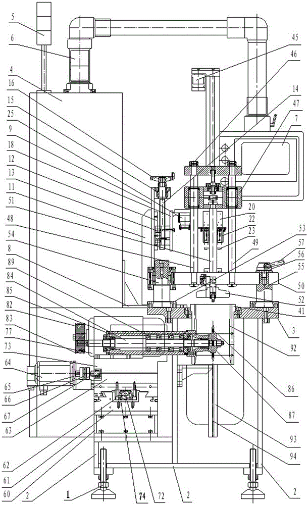 A kind of automatic piston ring trimming machine