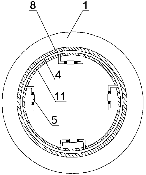 Detecting device for deformation joint leakage of circular tunnels