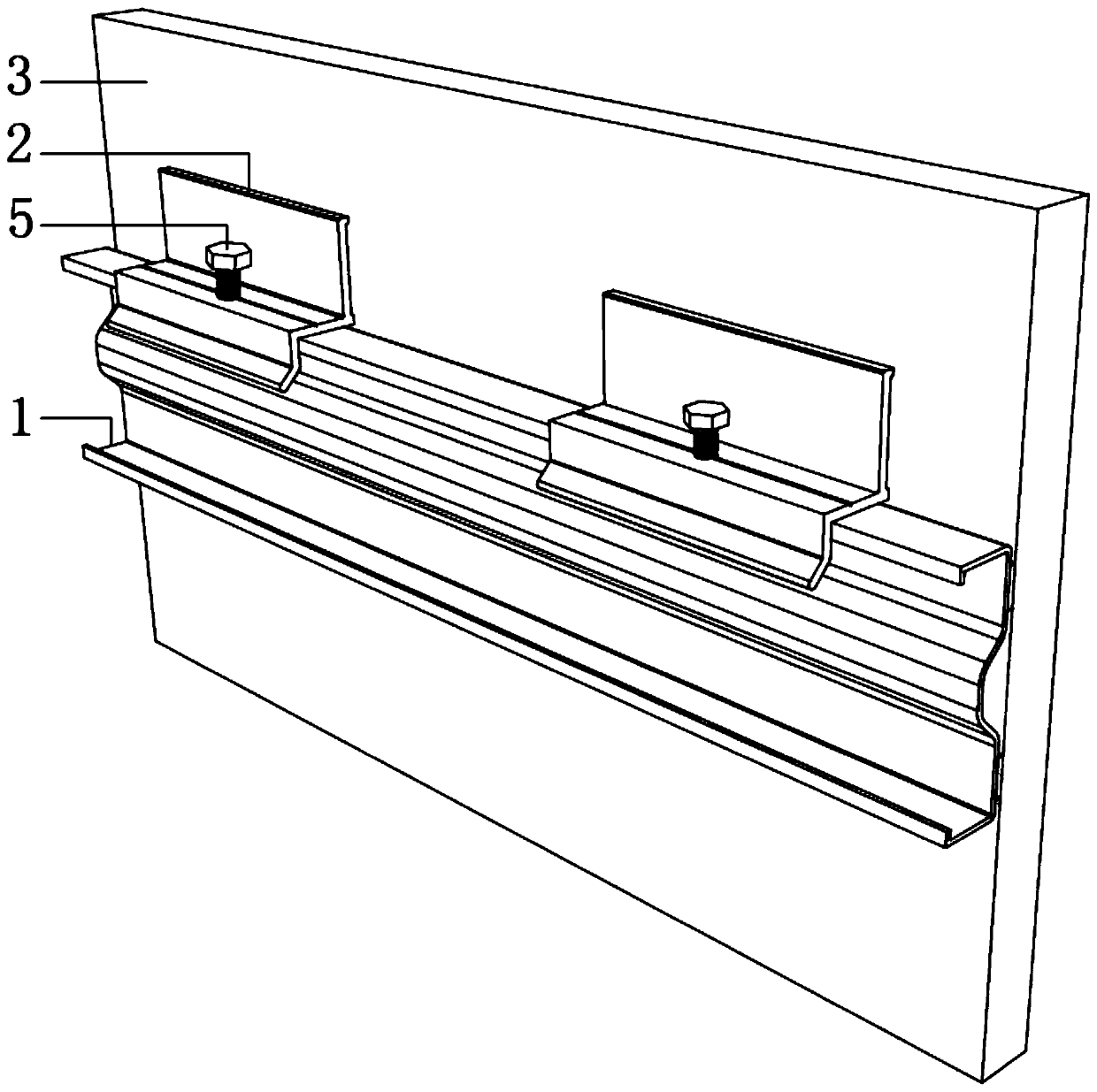 Dry hanging type wallboard installation structure