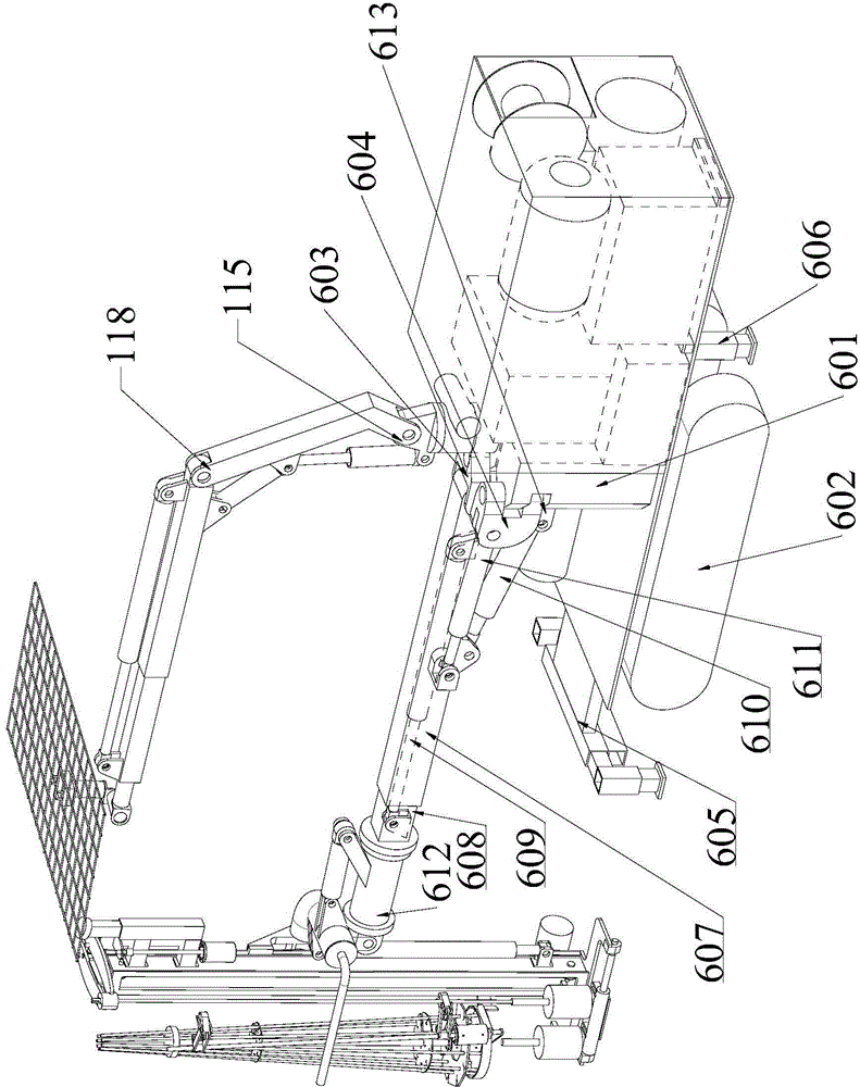 Fully automatic anchor rod drill carriage for coal mine