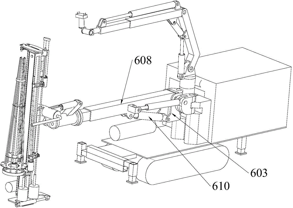 Fully automatic anchor rod drill carriage for coal mine