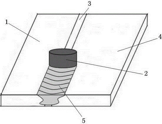 Method for adjusting and controlling brittle phase in titanium/aluminum dissimilar metal friction stir welding joint