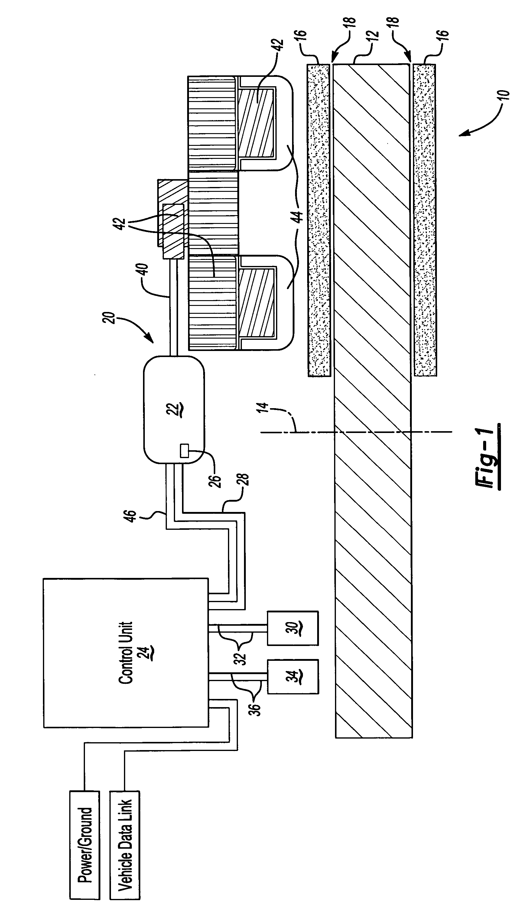 Temperature based clearance control for vehicle brake