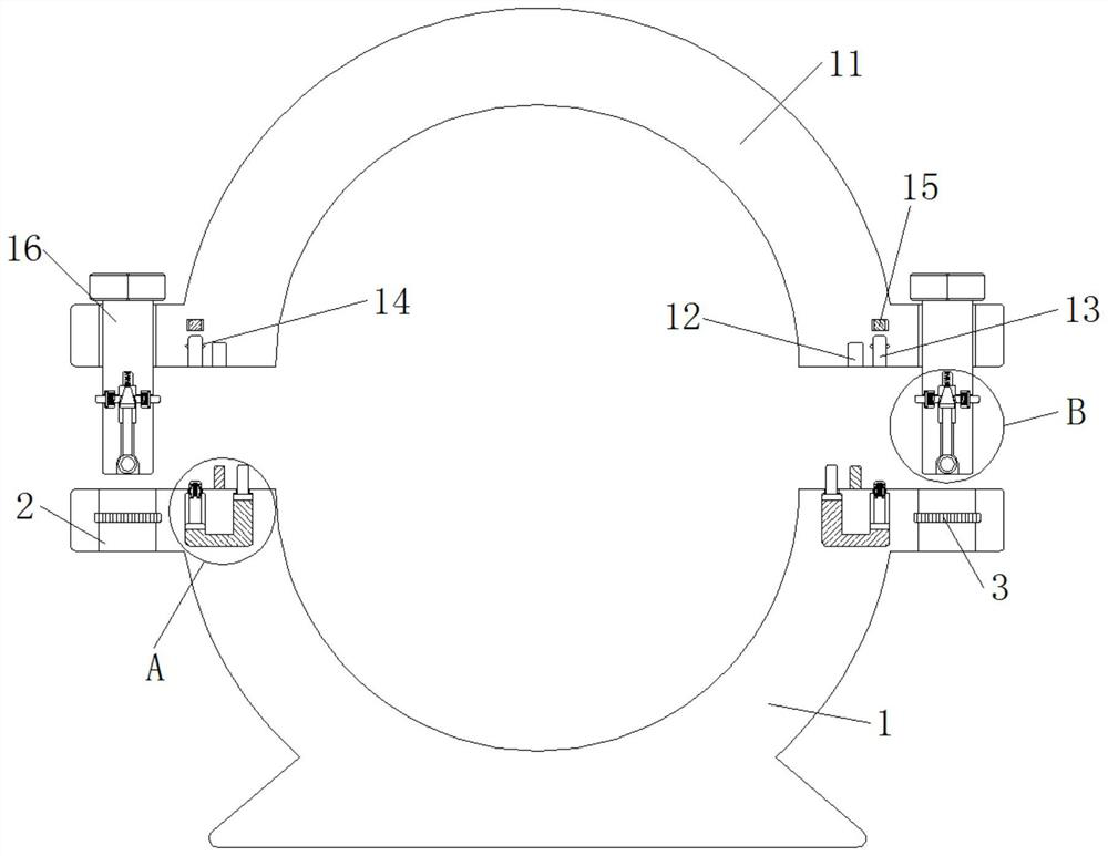 An anti-loosening and tightly fixed sewer pipe fixing device