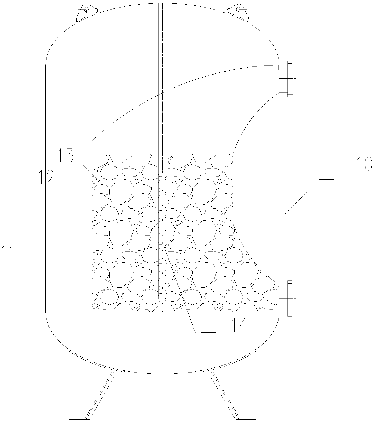 Method and system for carrying out oil and dust removal on wastewater by mechanical demulsification