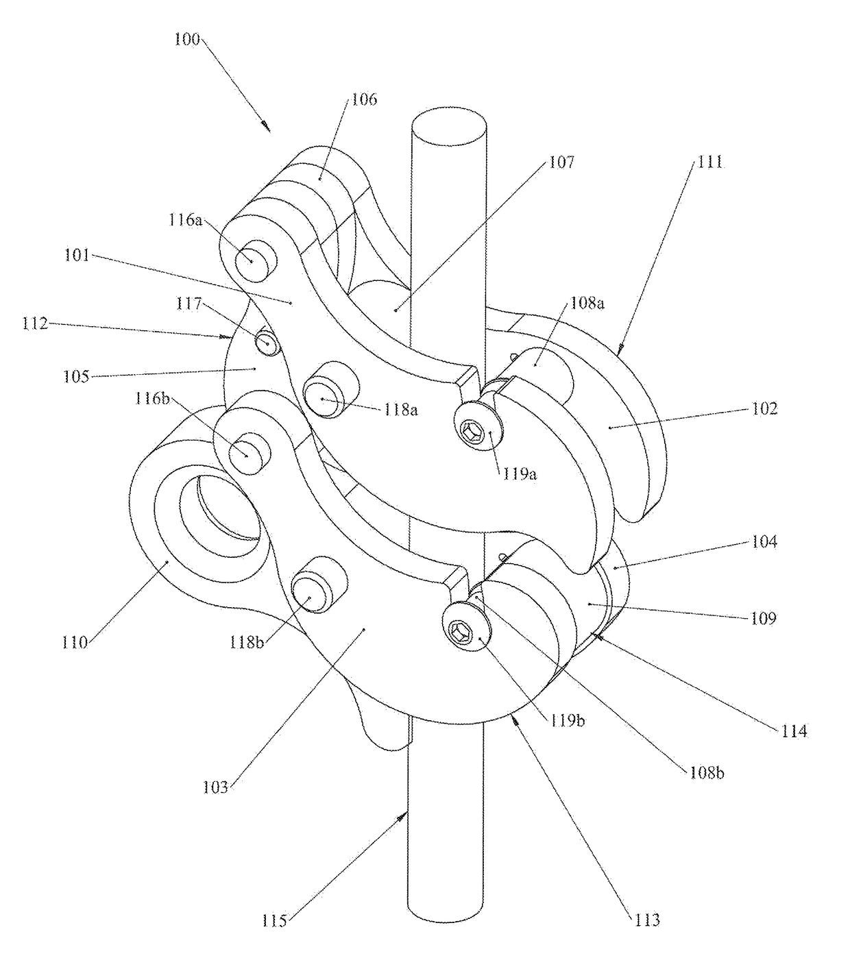 On-rope work positioning device