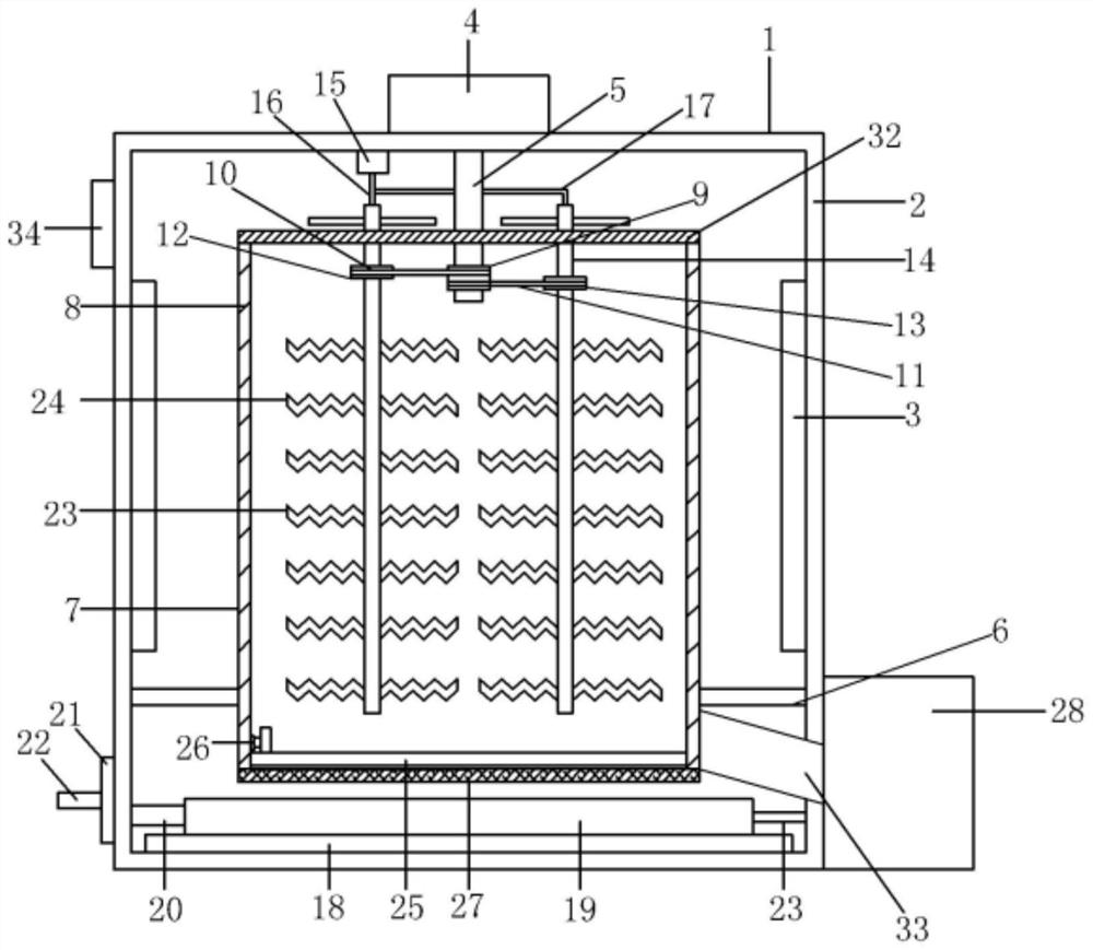 Device and method for frying green tea leaves