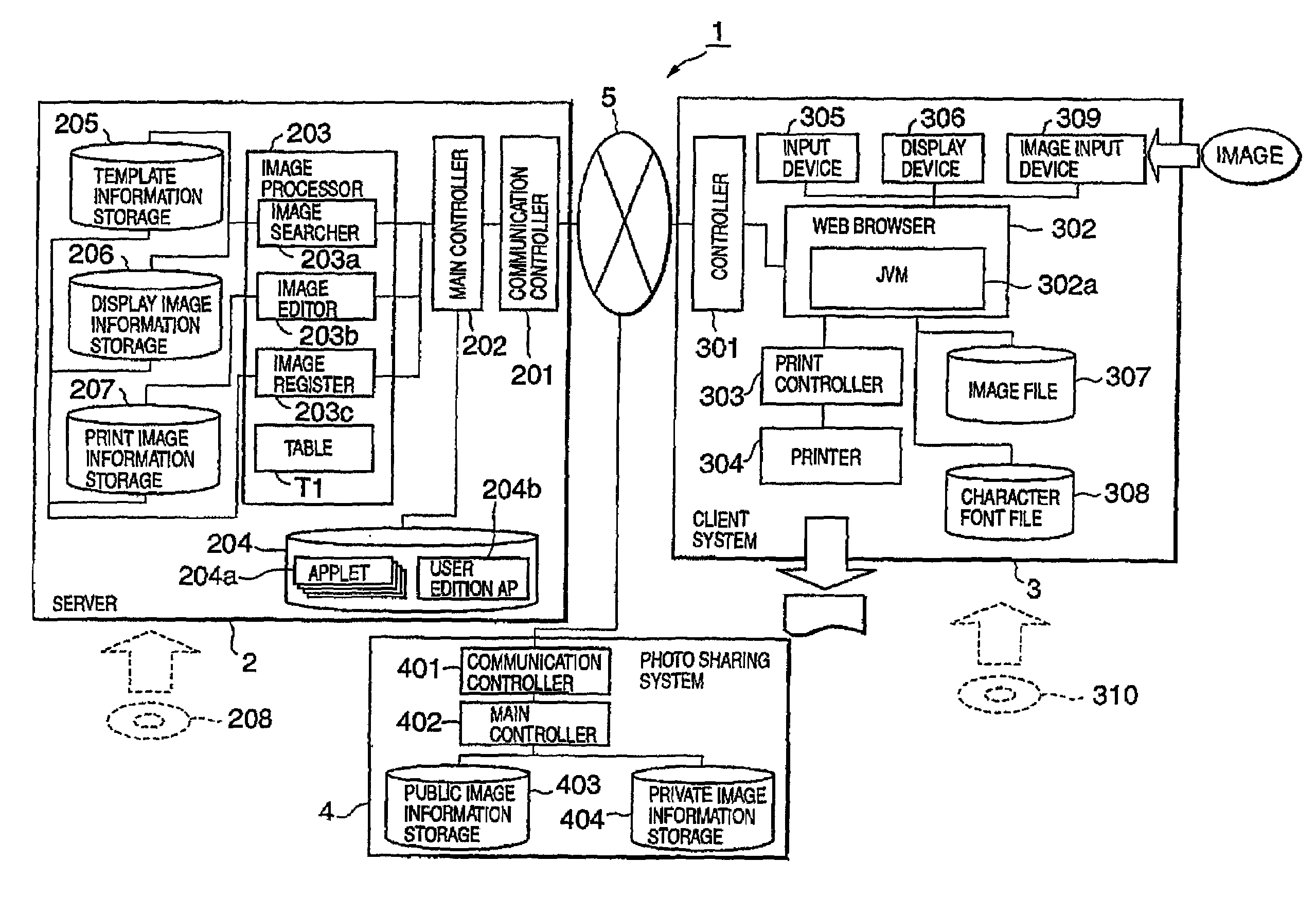 Image editing system and image editing method