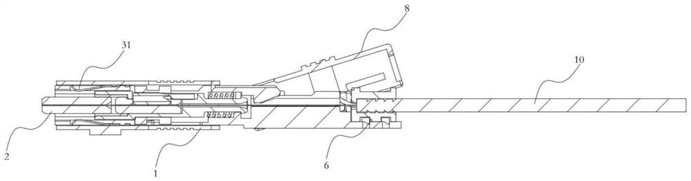 Photoelectric composite connector and device with same