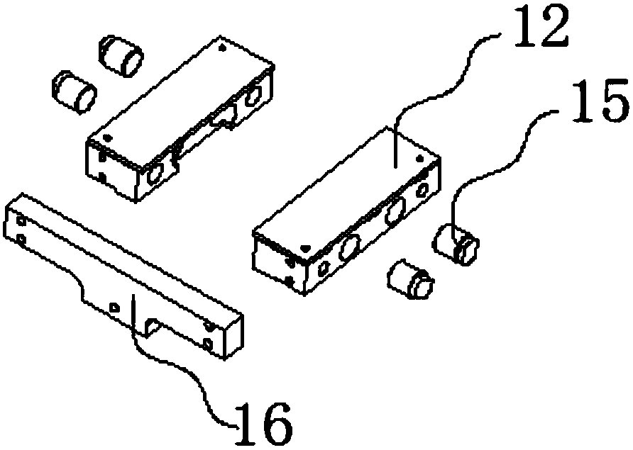 Pushing and flattening device for inlaying arbor wheel of light lifting machine