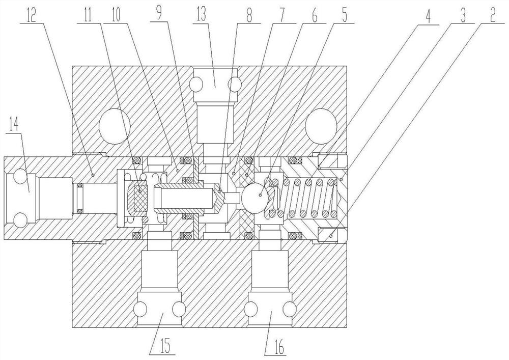 Two-position three-way reversing valve