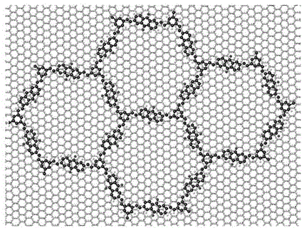 Carbon material/covalent organic two-dimensional gird composite electrode material as well as preparation method and application thereof